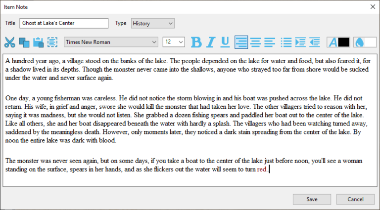 Item Notes Tutorial – News
